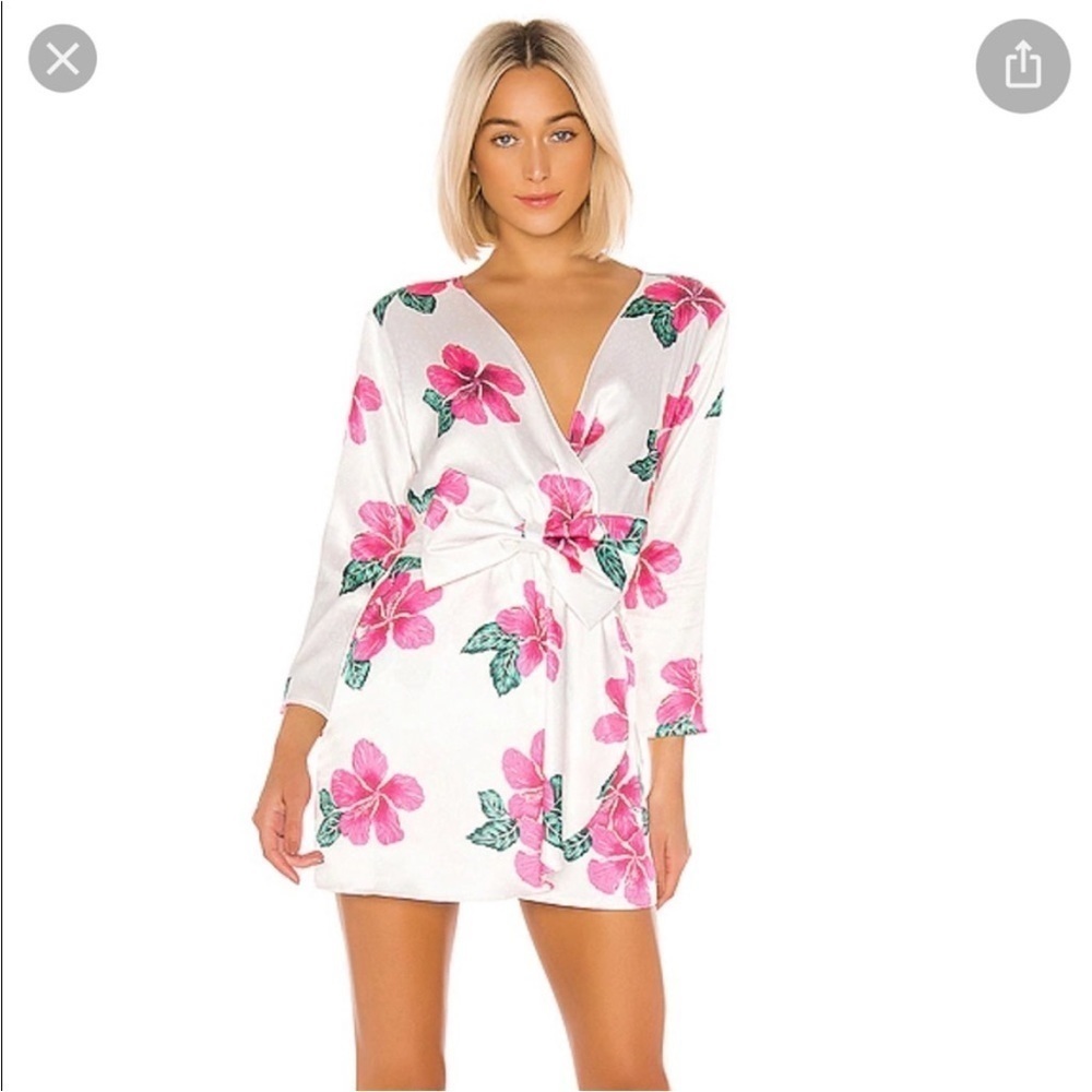 RESA Iris Bow Hibiscus Dress in Tropical